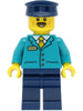 Train Driver - Male, Dark Turquoise Shirt, Dark Blue Legs and Hat (cty1471)