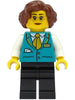 Conductress - Dark Turquoise Vest, Black Legs, Reddish Brown Hair (cty1472)