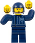 Police Dog Trainer, Dark Blue Helmet, Bite Suit (cty1526)