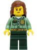 Park Ranger - Female, Sand Green Shirt, Dark Green Legs, Reddish Brown Hair (cty1528)