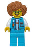 Arctic Explorer Researcher - Female, Medium Azure Jacket with Flash Drive, Medium Azure Legs, Medium Nougat Hair, Glasses (cty1611)