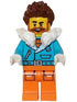 Arctic Explorer Captain - Male, Medium Azure Jacket, White Fur Collar, Reddish Brown Hair, Dark Orange Beard (cty1612)