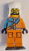 Arctic Explorer - Male, Orange and Medium Azure Jacket, Dark Blue Ushanka Hat, Black Beard, Glasses, Dark Bluish Gray Snowshoes (cty1630)