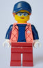 Female - Coral Jacket over Sweater, Dark Red Legs, Dark Blue Cap, Dark Orange Hair (cty1632)