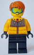 Male - Bright Light Orange Jacket, Black Legs, Dark Orange Hair, Ski Goggles (cty1634)