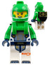 Astronaut - Female, White Spacesuit with Bright Green Arms, Bright Green Helmet, Bright Green Backpack with Solar Panel, Open Mouth (cty1698)