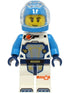 Astronaut - Male, White Spacesuit with Dark Azure Arms, Dark Azure Helmet (cty1758)