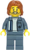 Scrapyard Worker - Male, Sand Blue Mechanic Uniform over White Shirt, Sand Blue Legs, Dark Orange Mid-Length Tousled Hair, Stubble (cty1858)