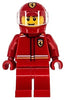 Formula 1 Driver, Ferrari - Male, Red Racing Suit and Helmet, Trans-Clear Visor (cty1863)