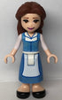 Belle - Medium Blue Dress, Closed Mouth Smile (dp128)