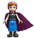 Anna - Blue Skirt, Black Boots and Black Top, Light Aqua Sleeves and Windswept Magenta Cape (dp135)