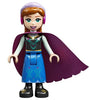 Anna - Blue Skirt, Black Boots and Black Top, Light Aqua Sleeves and Windswept Magenta Cape (dp135)