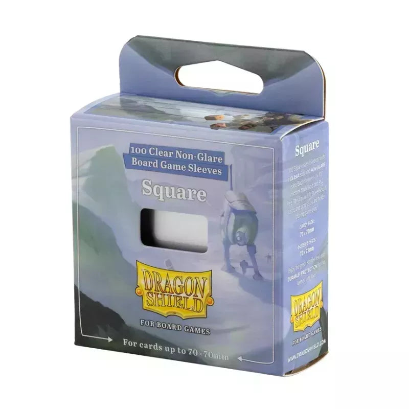 Dragon Shield - Clear/Non-Glare - Board Game Square Sleeves (70x70mm)