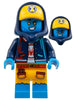 Logan - Dark Blue Hoodie, Bright Light Orange Cap (drm060)