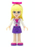 Friends Stephanie - Dark Purple Skirt, Magenta Top with White Jacket, Magenta Bow (frnd0042a)