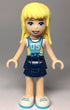 Friends Stephanie - Dark Blue Layered Skirt, Medium Azure Jersey with White Number '05' (frnd0301)