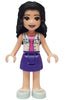 Friends Emma - Dark Purple Skirt, White Blouse with ID Card (frnd0302)