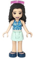 Friends Emma - Light Aqua Skirt, Blue Swimsuit Top, Sunglasses (frnd0366)
