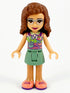 Friends Olivia (Nougat) - Sand Green Skirt, Sand Green Top, Coral Shoes (frnd0378)