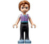 Friends Julian - Black Trousers, Medium Lavender Vest with Medium Azure Trim over White T-Shirt, Sand Blue Shoes (frnd0459)
