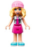 Friends Stephanie - Magenta Skirt and Top with Silver Vest, Bright Pink Hat (frnd0490)
