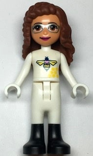 Friends Olivia (Nougat) - White Bee Suit and Black Boots (frnd0498)