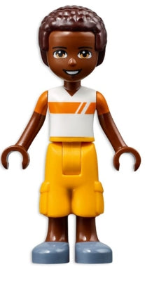 Friends Elijah - White and Orange Shirt, Bright Light Orange Trousers (frnd0501)