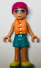 Friends Sebastian - White Tank Top, Dark Turquoise Shorts, Yellow Shoes, Magenta Helmet, Orange Life Jacket (frnd0513)