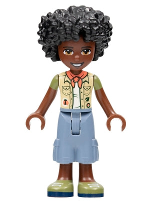 Friends Joaquim - Sand Blue Trousers, Tan Vest, Coral Scarf (frnd0526)