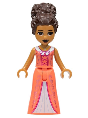 Friends Andrea - Coral Dress and Updo (frnd0535)