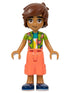Friends Leo - Lime Watermelon Shirt, Coral Cropped Trousers, Dark Blue Shoes (frnd0579)