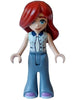Friends Paisley - Light Aqua Vest, Sand Blue Trousers Bell-Bottoms, Medium Lavender Shoes (frnd0627)