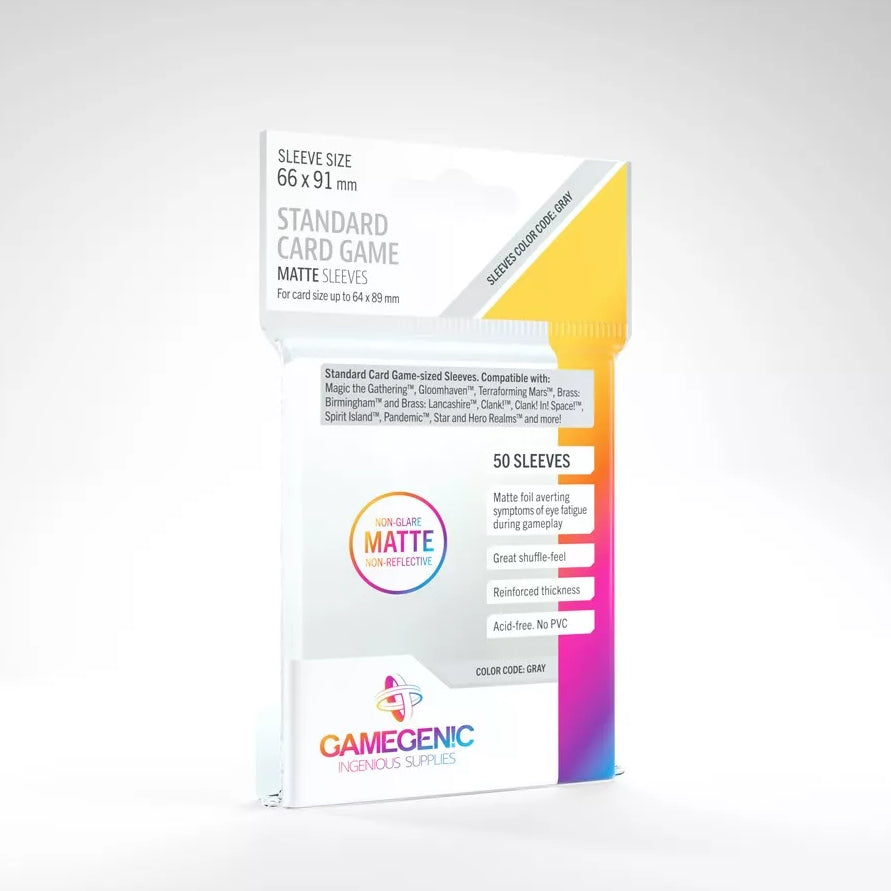 Gamegenic - Matte Standard-Sized Boardgame Sleeves (64x89mm)