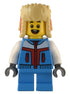 Child - Boy, Dark Azure Jacket and Short Legs, Red and Tan Ushanka Hat (hol288)
