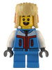 Child - Boy, Dark Azure Jacket and Short Legs, Red and Tan Ushanka Hat (hol288)