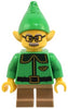 Elf - Dark Green Collar and Gold Horn, Moustache and Glasses (hol367)