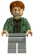 Arthur Weasley - Sand Green Open Jacket, Light Bluish Gray Legs (hp089)