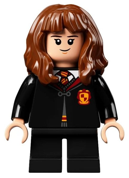 Hermione Granger - Gryffindor Robe Clasped, Sweater, Shirt and Tie, Black Short Legs (hp282)