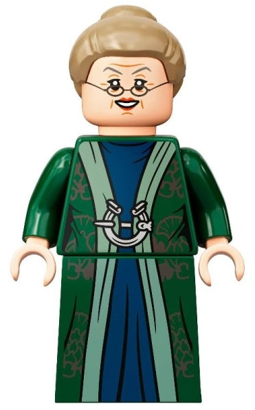 Professor Minerva McGonagall - Dark Green Robe, Dark Tan Hair (hp293)