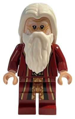 Albus Dumbledore - Dark Red Robe, White Hair, Plain Arms (hp354)