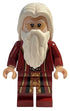 Albus Dumbledore - Dark Red Robe, White Hair, Plain Arms (hp354)