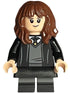Hermione Granger - Hogwarts Robe, Black Tie, Skirt, and Short Legs with Dark Bluish Gray Stripes (hp378)