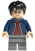 Harry Potter - Dark Blue Jacket with Dark Red Shirt, Dark Bluish Gray Medium Legs, Black Hair (hp380)