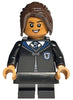 Ravenclaw Student - Black Skirt and Short Legs with Dark Bluish Gray Stripes (hp391)