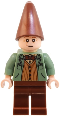 Arthur Weasley - Sand Green Open Jacket, Reddish Brown Legs and Hat (hp514)