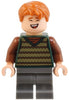 George Weasley - Dark Green Striped Sweater Vest, Dark Bluish Gray Medium Legs (hp516)