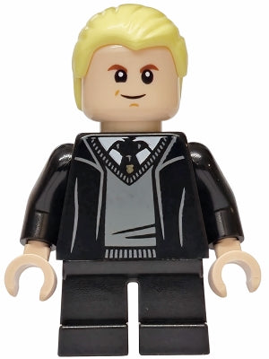 Draco Malfoy - Hogwarts Robe, Black Tie, Grin (hp608)
