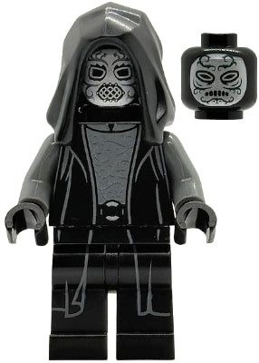 Death Eater - Black Hood, Dark Bluish Gray Arms, Large Open Mouth / Squinting Eyes (hp614)