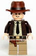 Indiana Jones - Dark Brown Jacket, Black Tie, Reddish Brown Dual Molded Hat with Hair, Light Nougat Hands (iaj046)