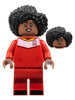 Soccer Player, Female, Red Uniform, Medium Brown Skin, Black Bushy Hair (idea129)